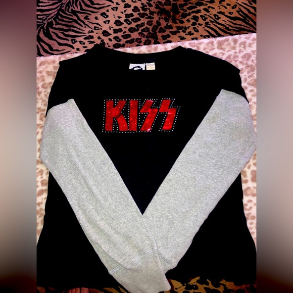 Glitter Stud, Kiss Band Long Sleeve - Picture 1 of 3